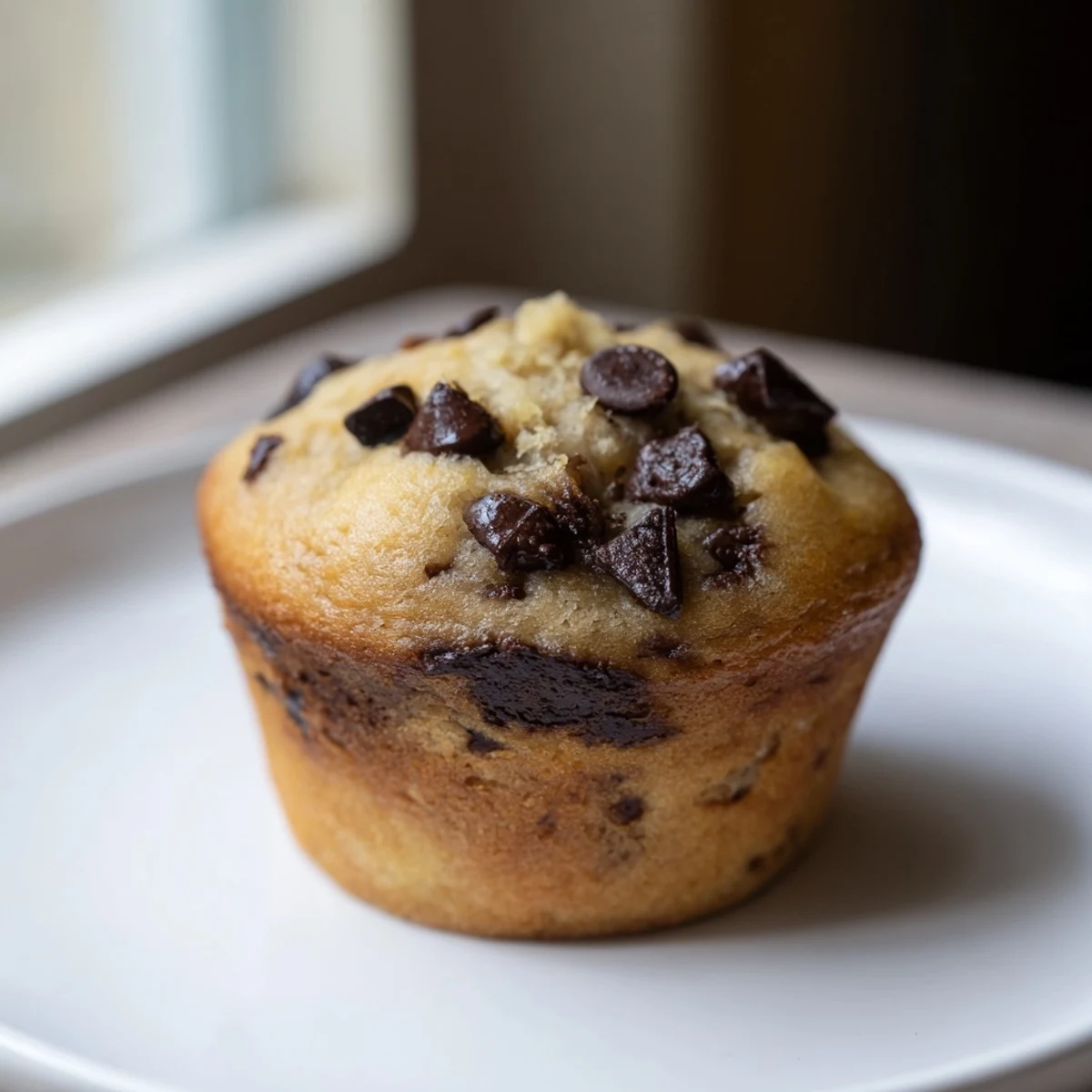 Homemade Banana Chocolate Muffins arranged beautifully, perfect for breakfast or a sweet treat.