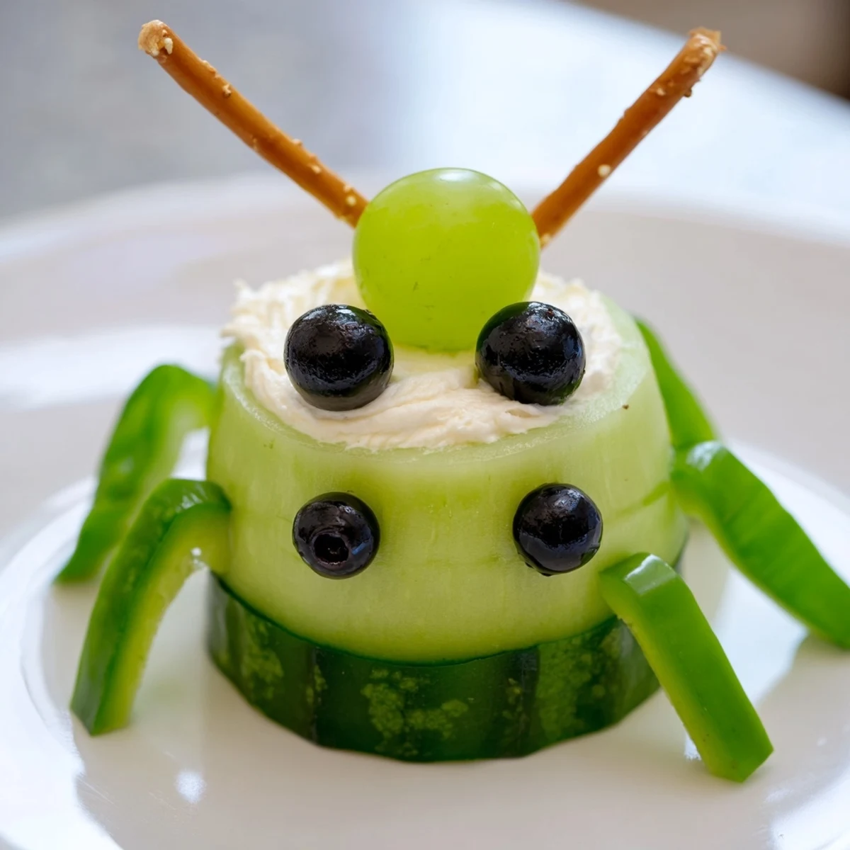 Kleine grüne Alien Happen