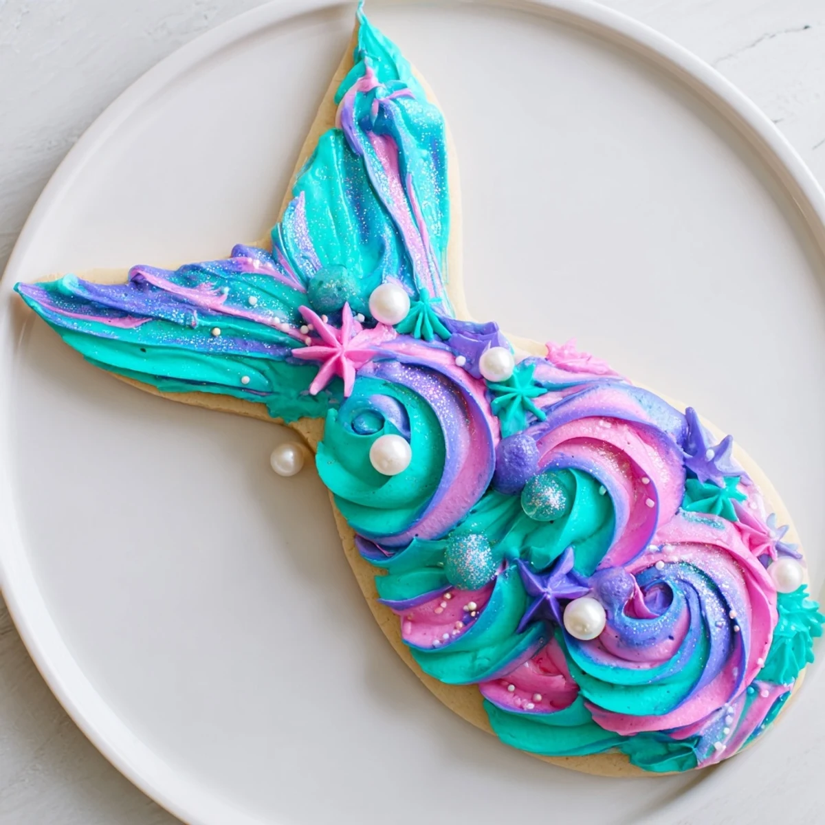 Meerjungfrau Zuckerkekse farbenfroh