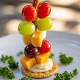 Bunte Heißluftballon Snacks