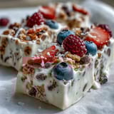 Frozen Yogurt Beeren Granola Bark