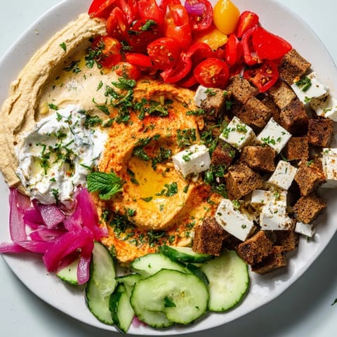 Mediterrane Mezza Platte bunt