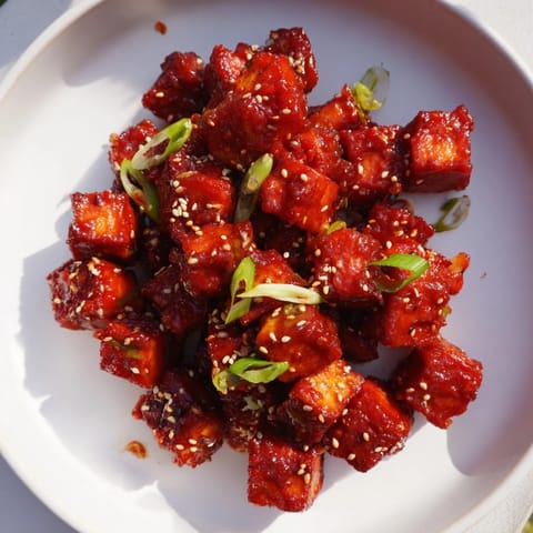 Honey Gochujang Tofu Würfel