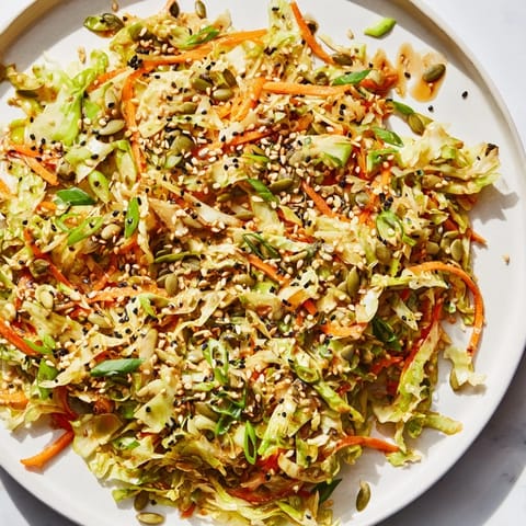 Crunchy Cabbage Core Slaw