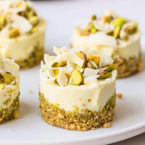 Pistazien Mini Käsekuchen