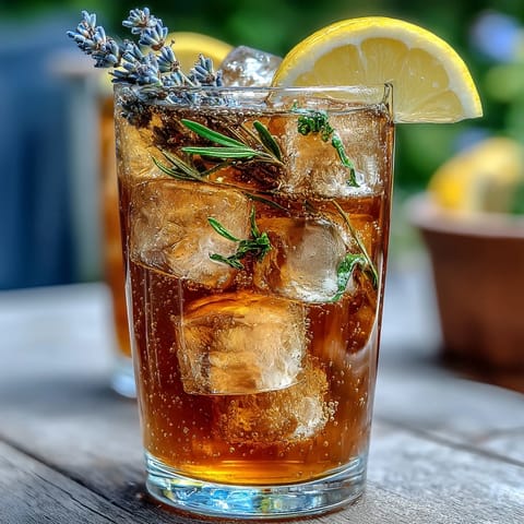 Lavendel Zitronen Spritz Drink