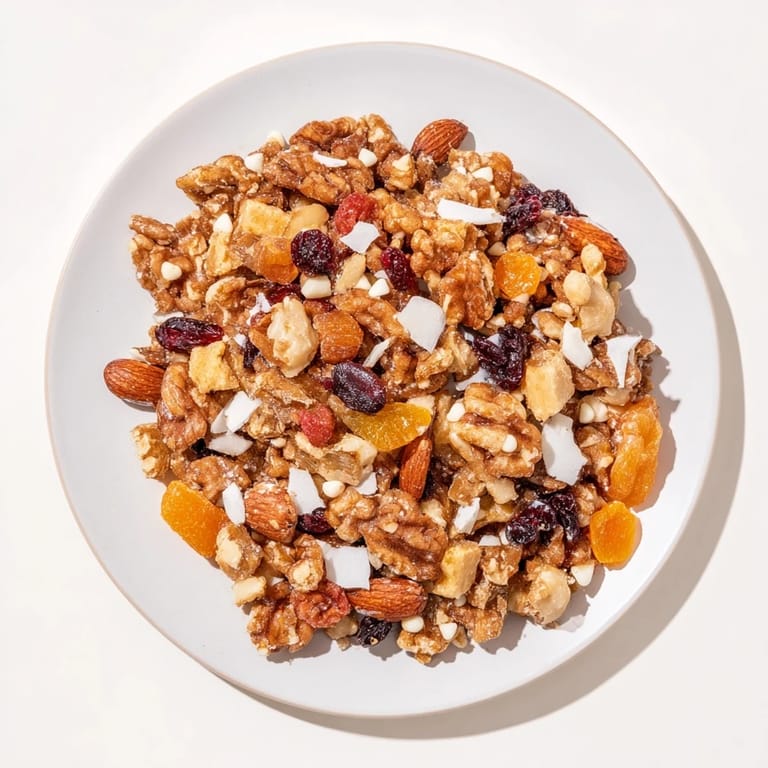 Aromatic mélange hivernal flocon de neige, a festive blend of dried fruits and nuts, perfect for snacking.