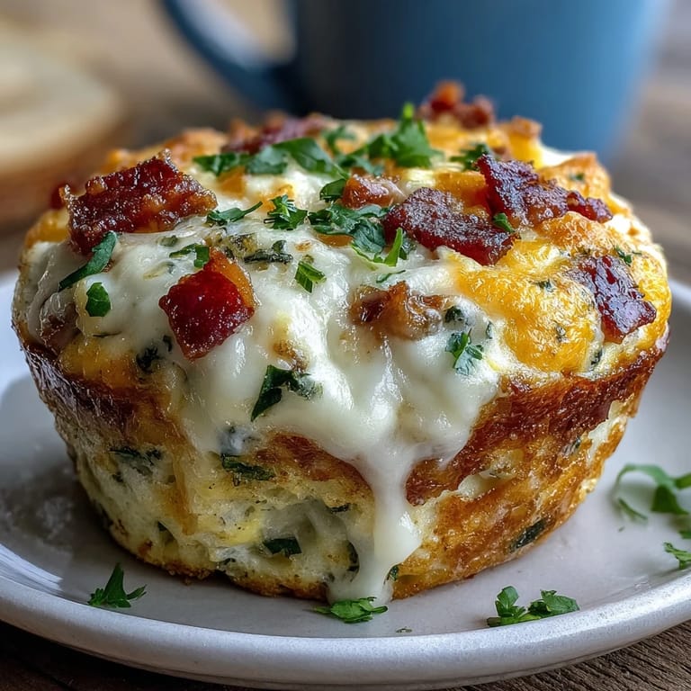 Die Protein Breakfast Egg Muffins mit Paprika und Zwiebeln sind warm und perfekt zum Mitnehmen.