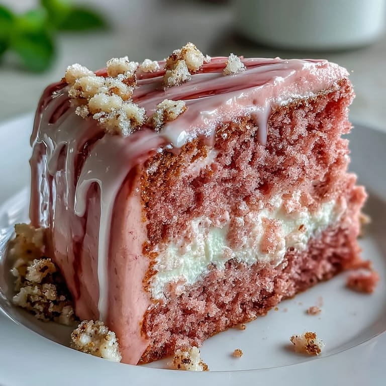 Blush-Pink-Rosé-Kuchen mit glänzendem Goldtropfen: Weicher, aromatischer Kuchen mit zarter Rosé-Note und eleganter Goldverzierung.