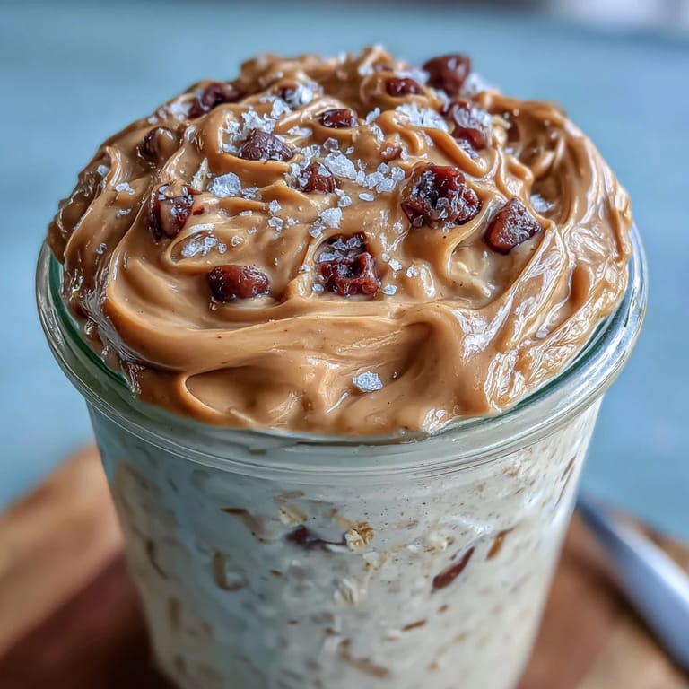 Eine Schale köstliche Protein-Keksteig-Haferflocken, perfekt für ein einfaches amerikanisches Frühstück.